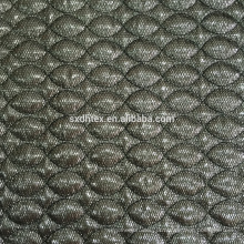 tecido térmico, 3 camadas estofando tecido bordado com pano de malha
